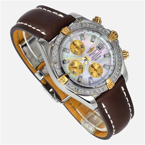 breitling chronomat evolution with diamond bezel|breitling chronomat evolution price.